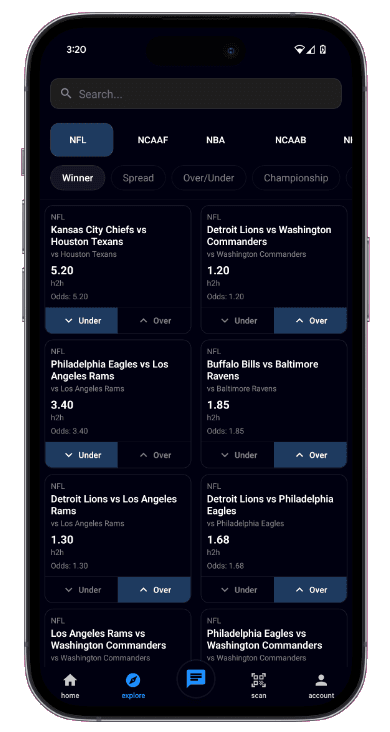 PickPal AI Mobile App application interface